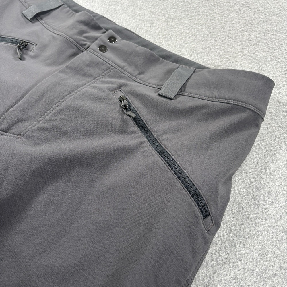 Haglofs Moran Water Repellent Wind Soft Shell Pants Gray Hiking Trekking 34x33 - Picture 8 of 16